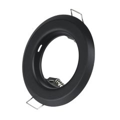 GLOBOSTAR® DELTA 77808 Χωνευτή Βάση για Σποτ MR16 με Ντουί GU10/GU5.3 IP20 - Μαύρο Ματ - Μ8.3 x Π8.3 x Υ3.1cm / Q6cm