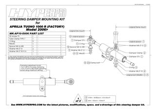 HyperPro Stabilizer Aprilia Tuono 1000 2003> 