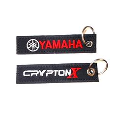 Υφασμάτινο μπρελόκ YAMAHA-CRYPTON X με κέντημα FLAT