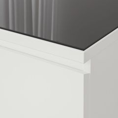 Κομοδίνα MALM IKEA με γυαλί-thumb-1