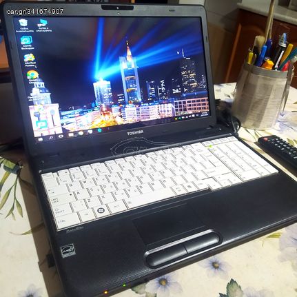 TOSHIBA C-660 AMD single core με 3GB RAM και 120GB HDD Windows10