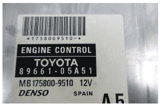 ➤ Μονάδα ψεκασμού injection 8966105A51 για Toyota Avensis 2007 1,998 cc 1ADFTV
