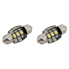 Λάμπες Compass LED λευκό φως Can Bus 12V 3W 11x32mm SV8.5 2τμχ