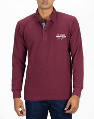 Everbest Ανδρική Βαμβακερή Μπλούζα Polo Μπορντώ Regular Fit (941-021) (100% Βαμβάκι)