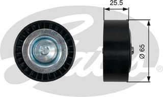 Gates Τροχαλία παρέκκλισης, Ιμάντας poly-V - T36454