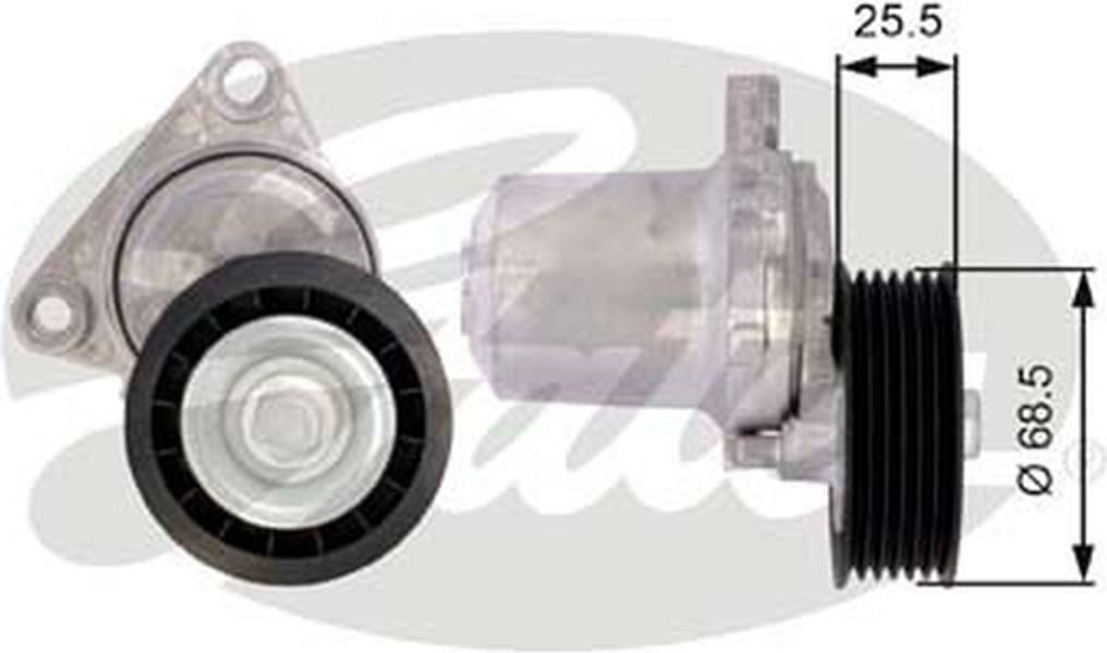 Gates Τεντωτήρας ιμάντα, Ιμάντας poly-V - T39074
