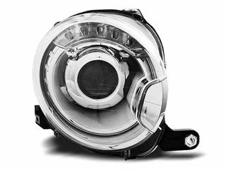 Φανάρια Εμπρός Fiat 500 (07-15) Projector Χρώμιο 2τεμάχια LPFI19
