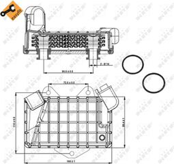 Nrf Ψυγείο λαδιού, Λάδι Κινητήρα - 31274