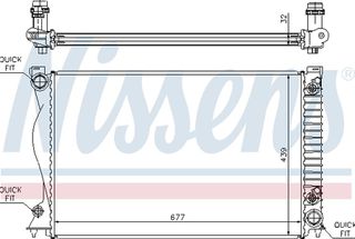 Nissens Ψυγείο, Ψύξη Κινητήρα - 60236A