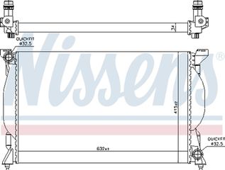 Nissens Ψυγείο, Ψύξη Κινητήρα - 60301A