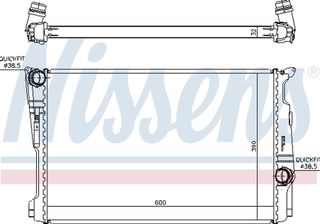 Nissens Ψυγείο, Ψύξη Κινητήρα - 60808