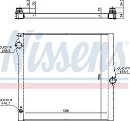 Nissens Ψυγείο, Ψύξη Κινητήρα - 60825