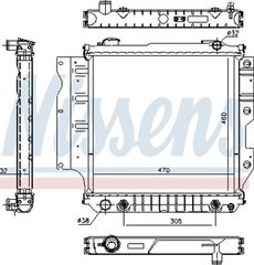 Nissens Ψυγείο, Ψύξη Κινητήρα - 60993