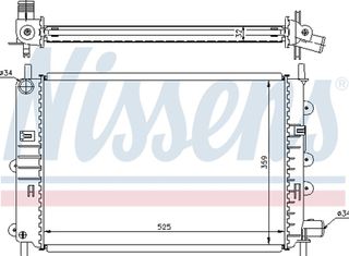 Nissens Ψυγείο, Ψύξη Κινητήρα - 62164A