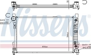 Nissens Ψυγείο, Ψύξη Κινητήρα - 62786A