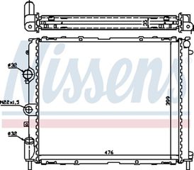Nissens Ψυγείο, Ψύξη Κινητήρα - 63855A