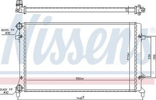 Nissens Ψυγείο, Ψύξη Κινητήρα - 65277
