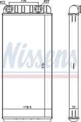 Nissens Εναλλάκτης θερμότητας, Θέρμανση Εσωτερικού Χώρου - 73648