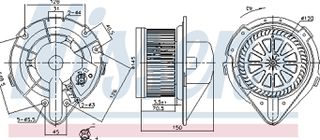 Nissens Βεντιλατέρ Εσωτερικού Χώρου - 87798