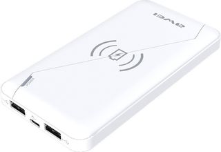 Awei P59K Wireless Power Bank 10000mAh με 2 Θύρες USB-A Λευκό