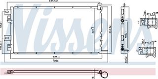 Nissens Συμπυκνωτής, σύστ. Κλιματισμού - 94591