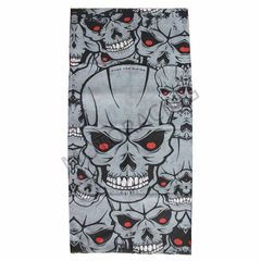 ΜΠΑΛΑΚΛΑΒΑ ΛΑΙΜΟY ΣΩΛΗΝΑ ΜΗΧΑΝΗΣ MODEKA 110630 SKULLS GREY