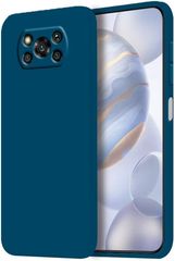 Xiaomi Poco X3 NFC- Soft Thin Slim Smooth Flexible Protective Phone Cover - Dark blue Matte (oem) acc.40580
