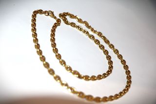 24K 5macro Χρυσή αλυσίδα λαιμού 26γρ με επιχρυσωμένο πάχος χρυσού 5macro μηκος 61εκ. πάχος αλυσίδας 5mm-thumb-4
