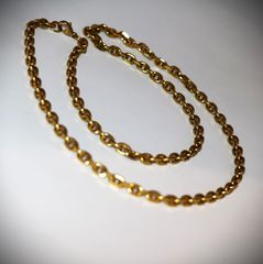 24K 5macro Χρυσή αλυσίδα λαιμού 26γρ με επιχρυσωμένο πάχος χρυσού 5macro μηκος 61εκ. πάχος αλυσίδας 5mm-thumb-5