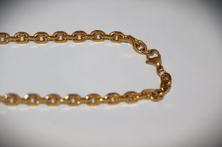 24K 5macro Χρυσή αλυσίδα λαιμού 26γρ με επιχρυσωμένο πάχος χρυσού 5macro μηκος 61εκ. πάχος αλυσίδας 5mm-thumb-8
