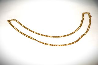 Αλυσίδα λαιμού 22K 5macro επίχρυση με επιχρυσωμένο πάχος 5macro μήκος 60εκ. βάρους 14,3 γραμμαρίων-thumb-2