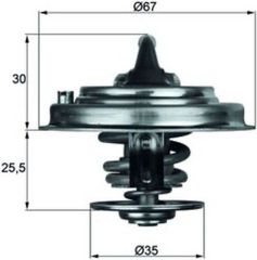 Mahle Θερμοστάτης, Ψυκτικό Υγρό - Tx 30 87D