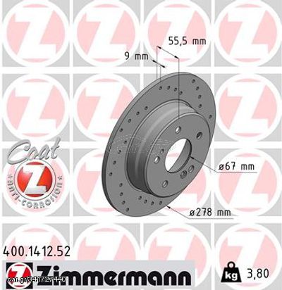 Zimmermann Δισκόπλακα - 400.1412.52