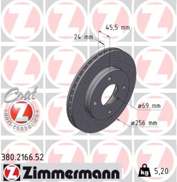 Zimmermann Δισκόπλακα - 380.2166.52