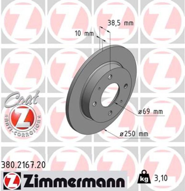 Zimmermann Δισκόπλακα - 380.2167.20