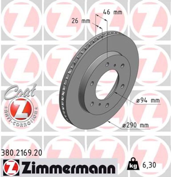 Zimmermann Δισκόπλακα - 380.2169.20