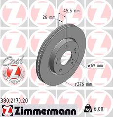 Zimmermann Δισκόπλακα - 380.2170.20