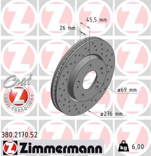 Zimmermann Δισκόπλακα - 380.2170.52