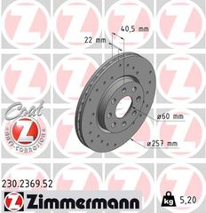 Zimmermann Δισκόπλακα - 230.2369.52