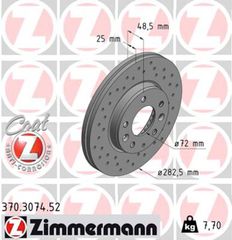 Zimmermann Δισκόπλακα - 370.3074.52