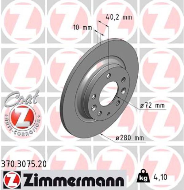 Zimmermann Δισκόπλακα - 370.3075.20