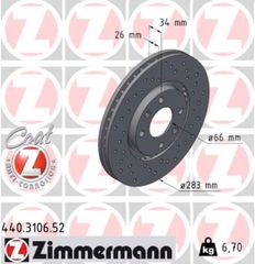 Zimmermann Δισκόπλακα - 440.3106.52