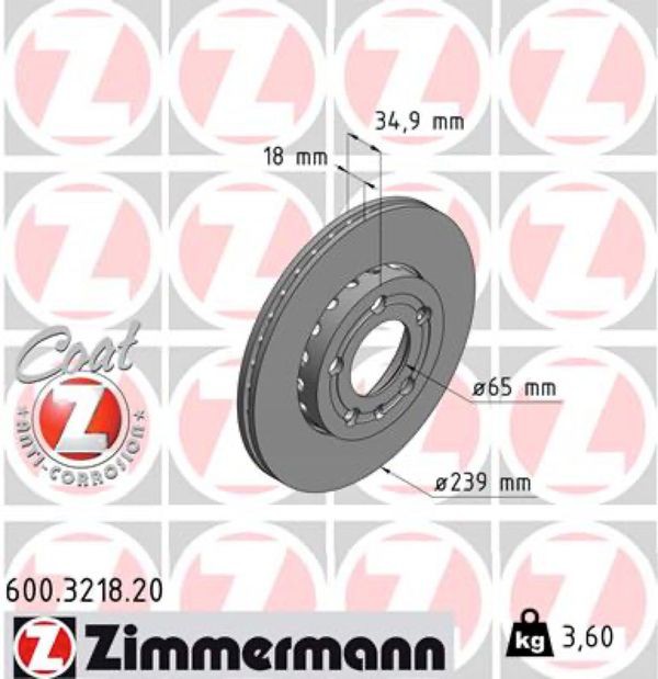 Zimmermann Δισκόπλακα - 600.3218.20