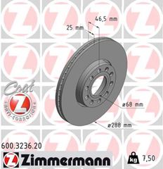 Zimmermann Δισκόπλακα - 600.3236.20