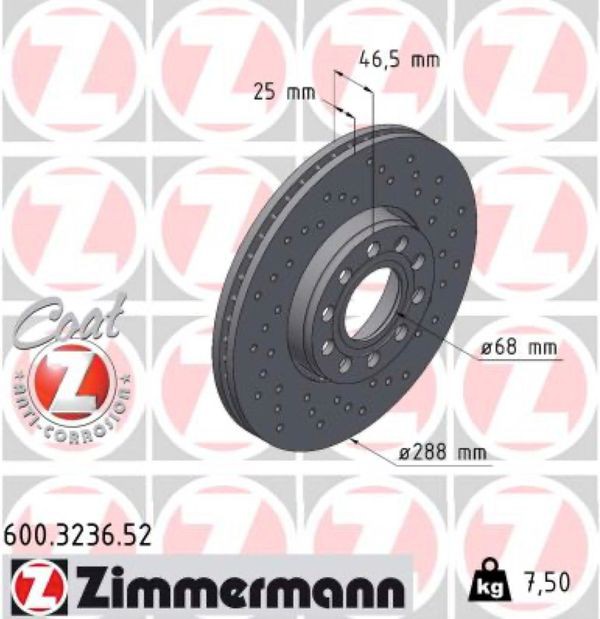 Zimmermann Δισκόπλακα - 600.3236.52