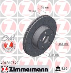 Zimmermann Δισκόπλακα - 400.3607.20