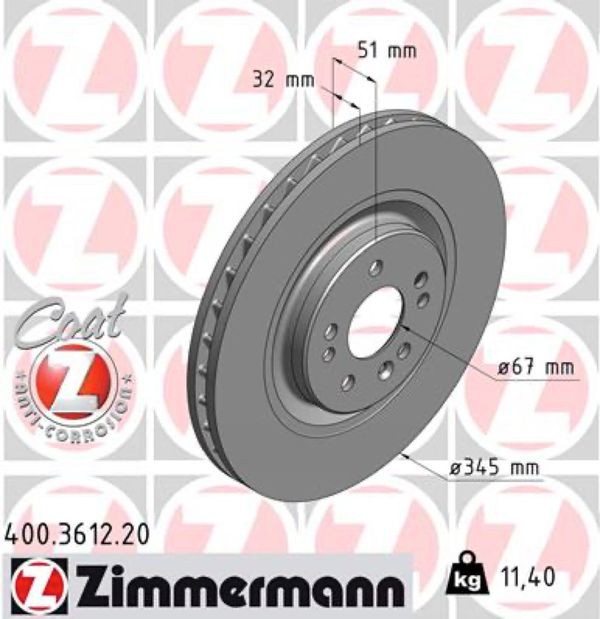 Zimmermann Δισκόπλακα - 400.3612.20