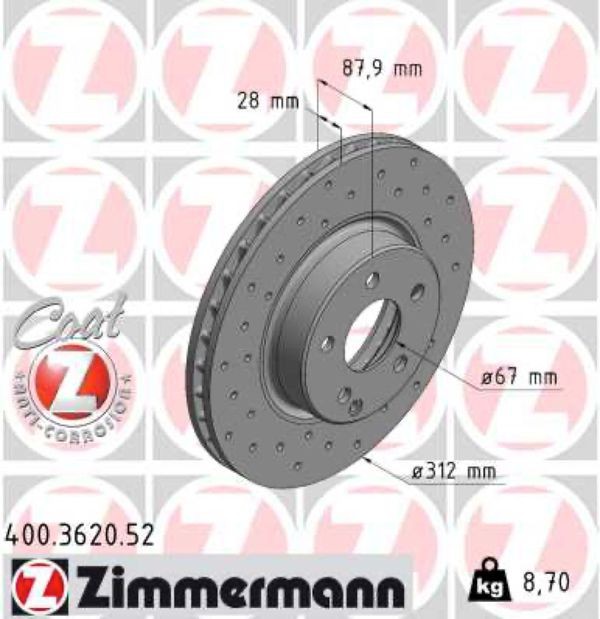 Zimmermann Δισκόπλακα - 400.3620.52