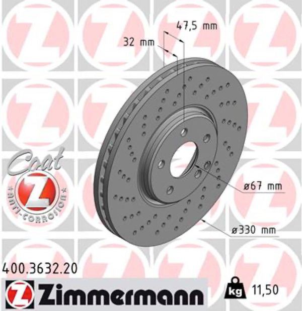 Zimmermann Δισκόπλακα - 400.3632.20