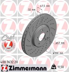 Zimmermann Δισκόπλακα - 400.3632.20